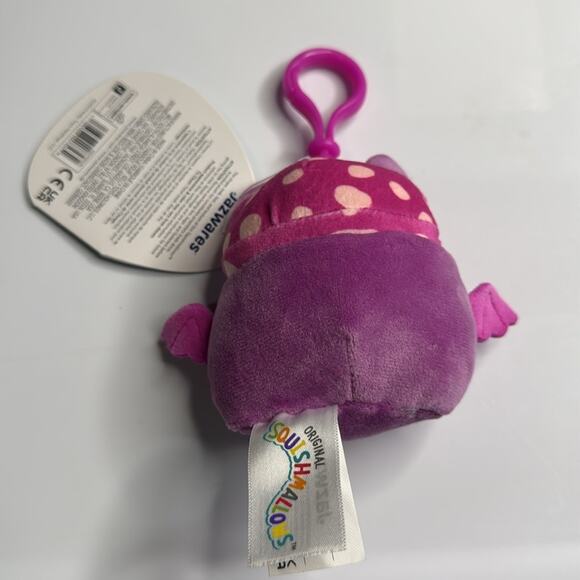 NWT Squishmallow Cosimo the Mushroom Bat Clip 3” - Picture 2 of 3